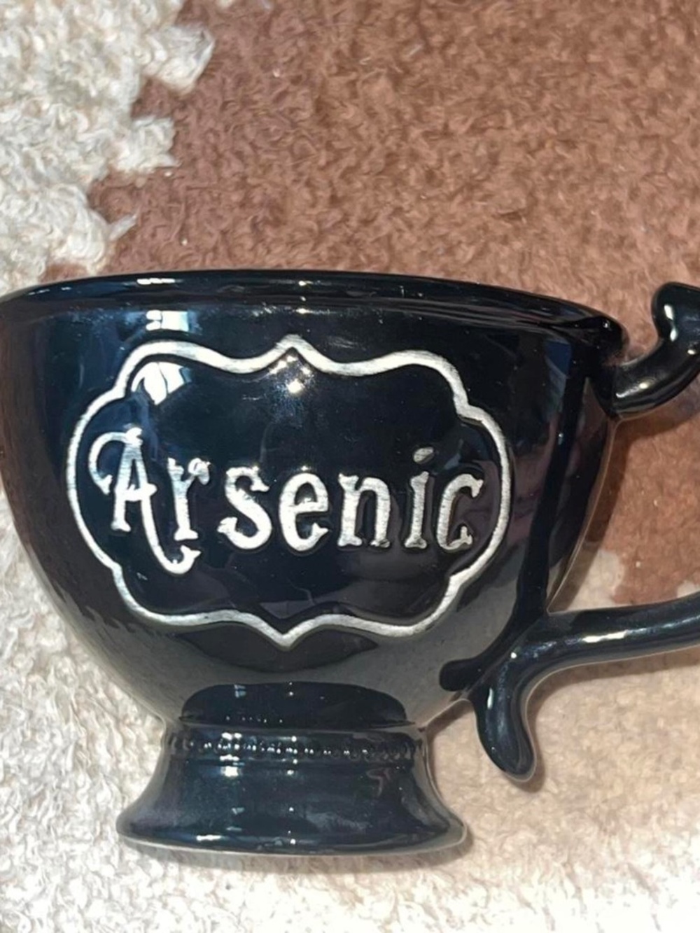 Black Decorative Mug
